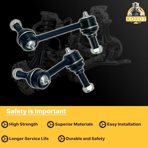 4pcs Front & Rear Stabilizer Sway Bar End Links Fit for Isuzu Ascender 03/for