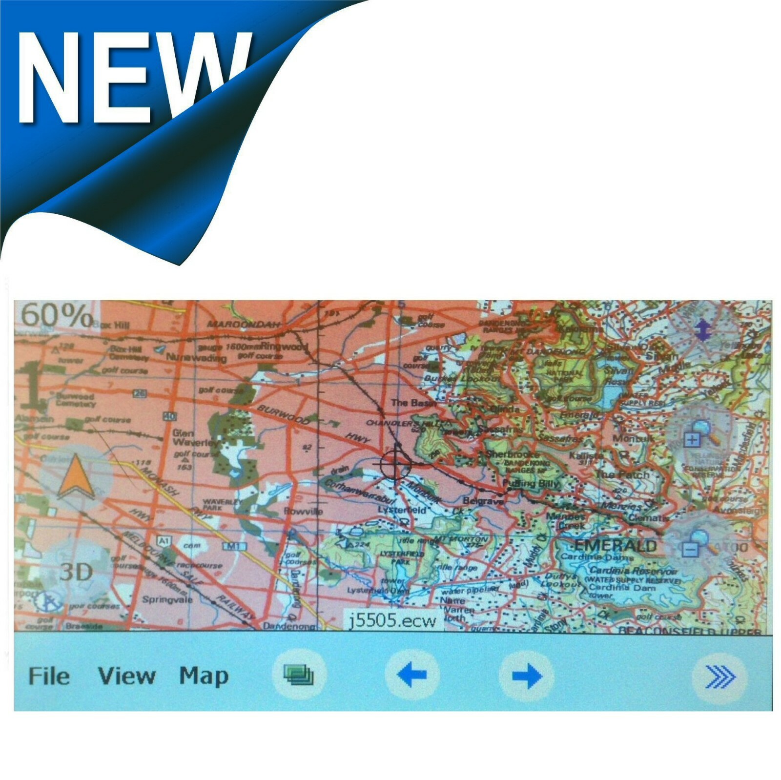 Ozi Explorer GPS Software with Australia wide Topographic Off Road 4 x 4 maps