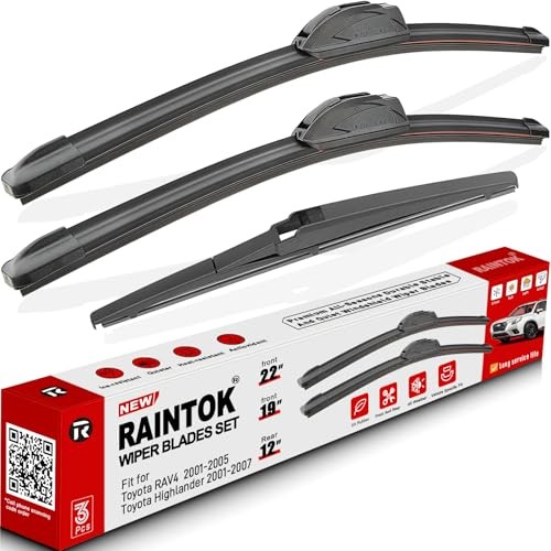 3 Pack Windshield Wiper Blades Replacement for Toyota Highlander 2001-2007 |