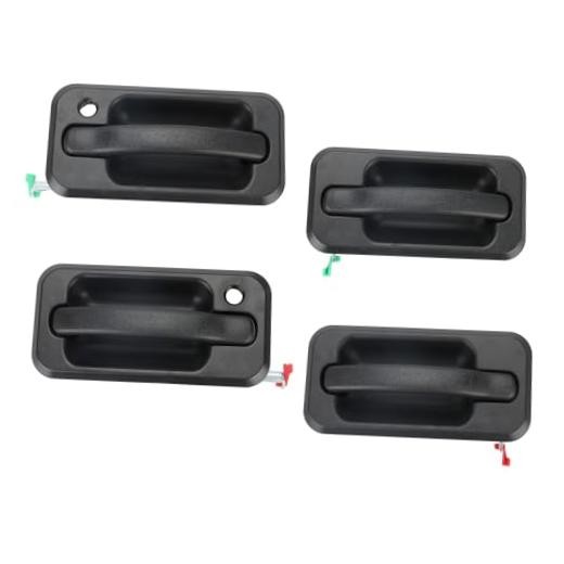 4PCS Exterior Door Handles Front Rear Left Right Exterior Door Handles