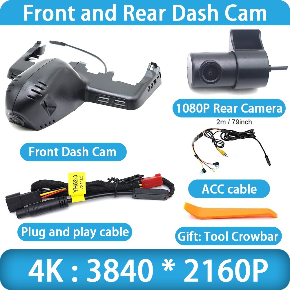4K 2160P DVR Wifi Dash Cam Camera for BMW X7 G07 2018 2019 2020 2021 2022 2023