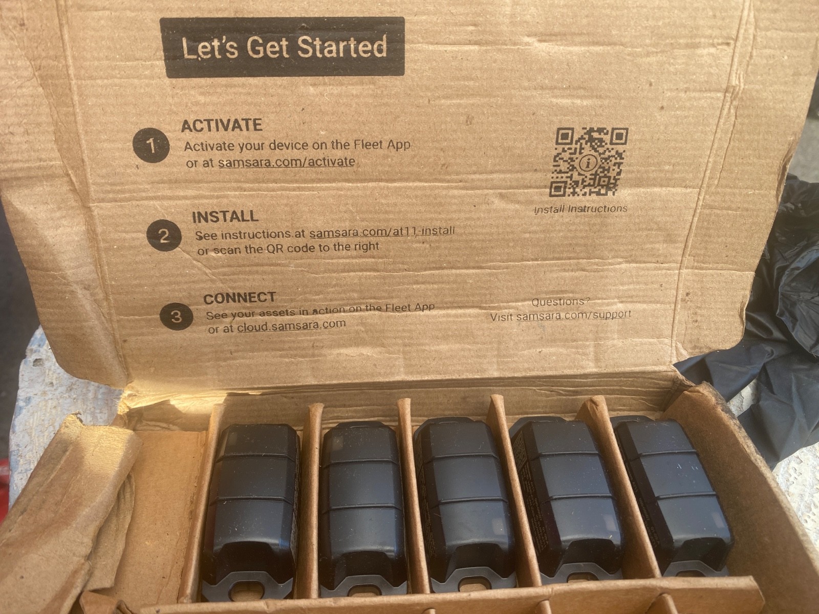 Lot of Five (5) – Samsara AT11, 030-00007 Tracking Sensor Device, NEW