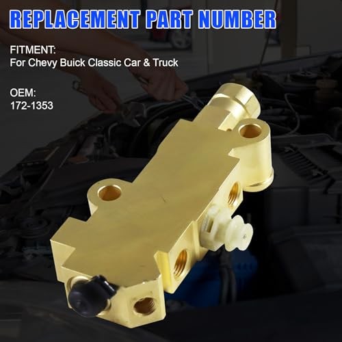 PV2 172-1353 Brass Brake Proportioning Valve Disc/Drum Disc Front Drum Rear