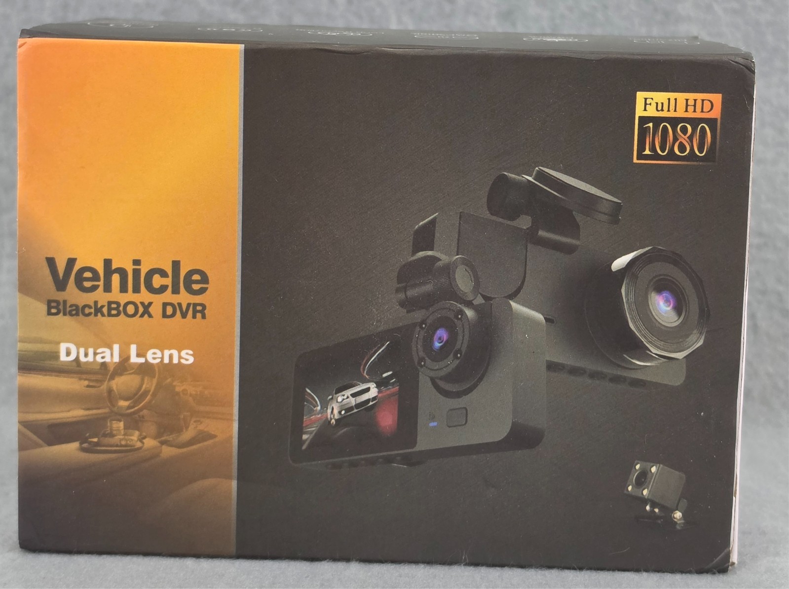 Vehicle Black Box DVR Dual Lens Dash Cam Full UHD 4K Front Rear Night Vision