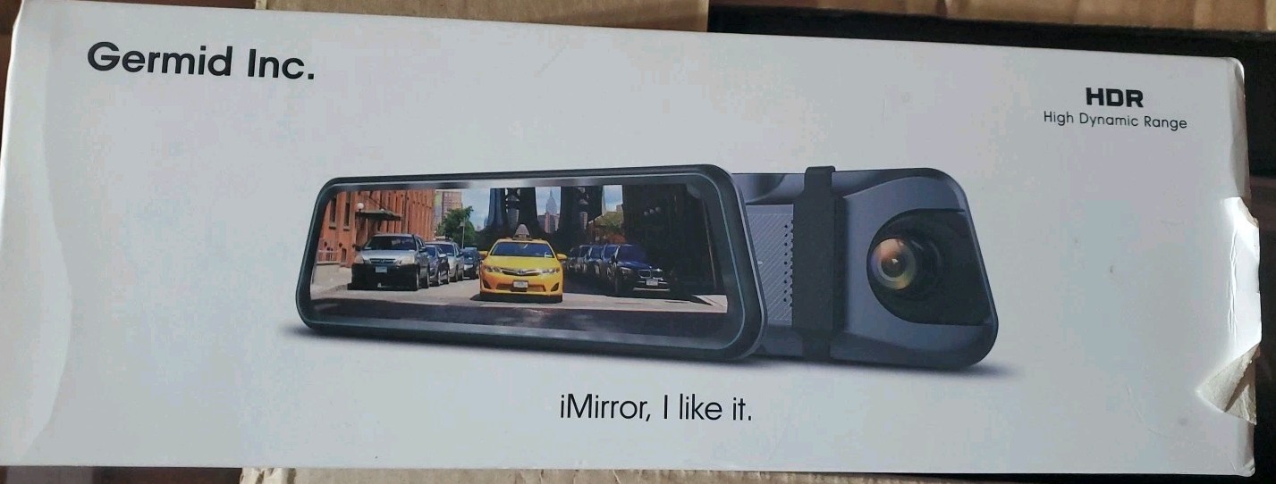2K Rear View Mirror Camera, Dash Cam, 9.66″ Full Touch Display, 2K Front and …