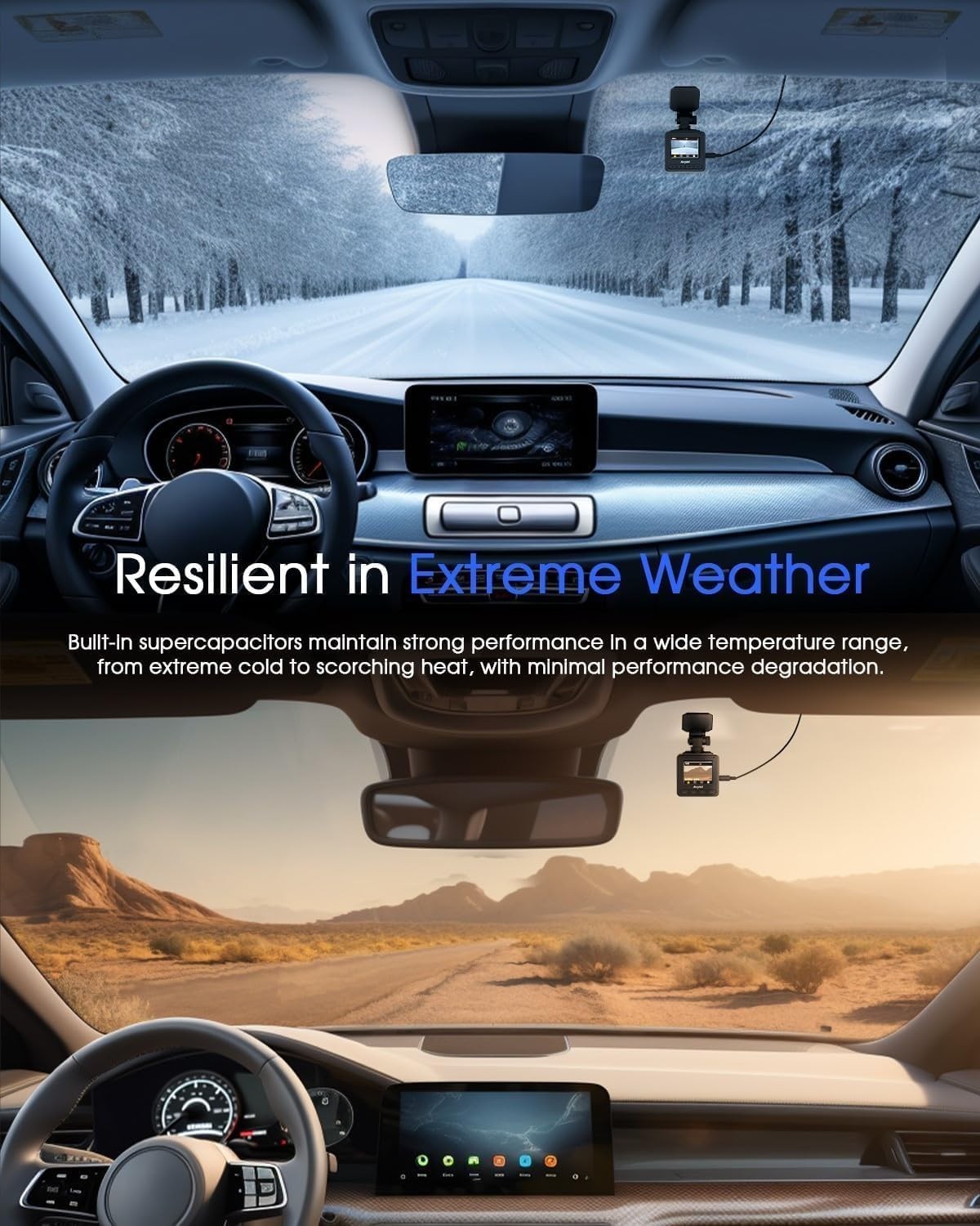2K WiFi Dash Cam with 170° Wide Angle & Night Vision – Essential Car Safety