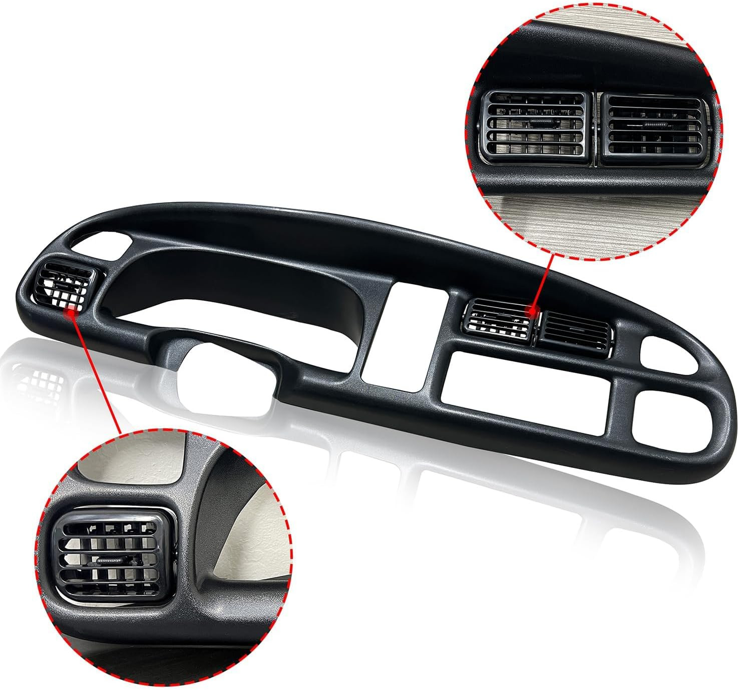 Dash & Bezel Cover Compatible with 1998-2002 Dodge Ram 1500 2500 3500 T