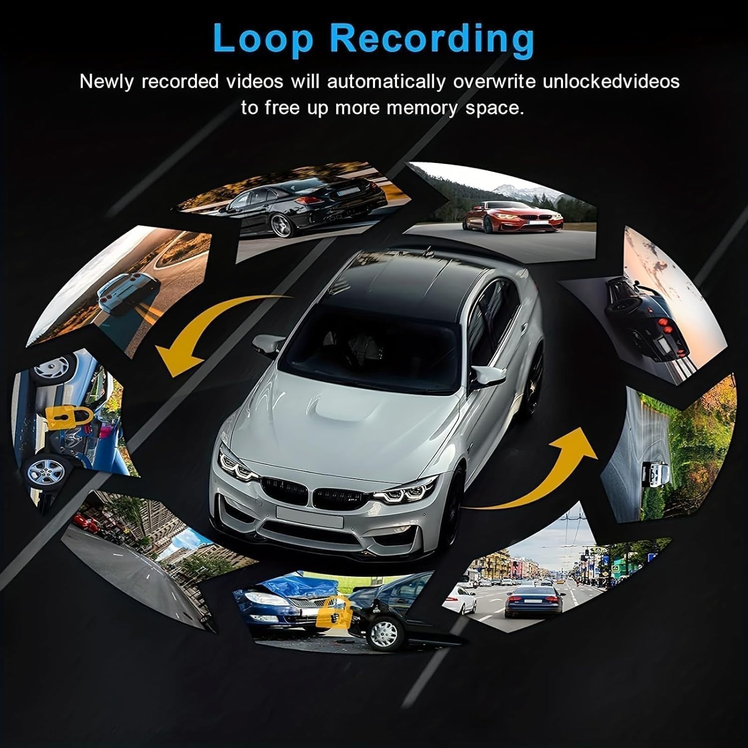Dashcam Front and Inside,Car Camera Dash Cam for Cars,Driving Recorder with I…
