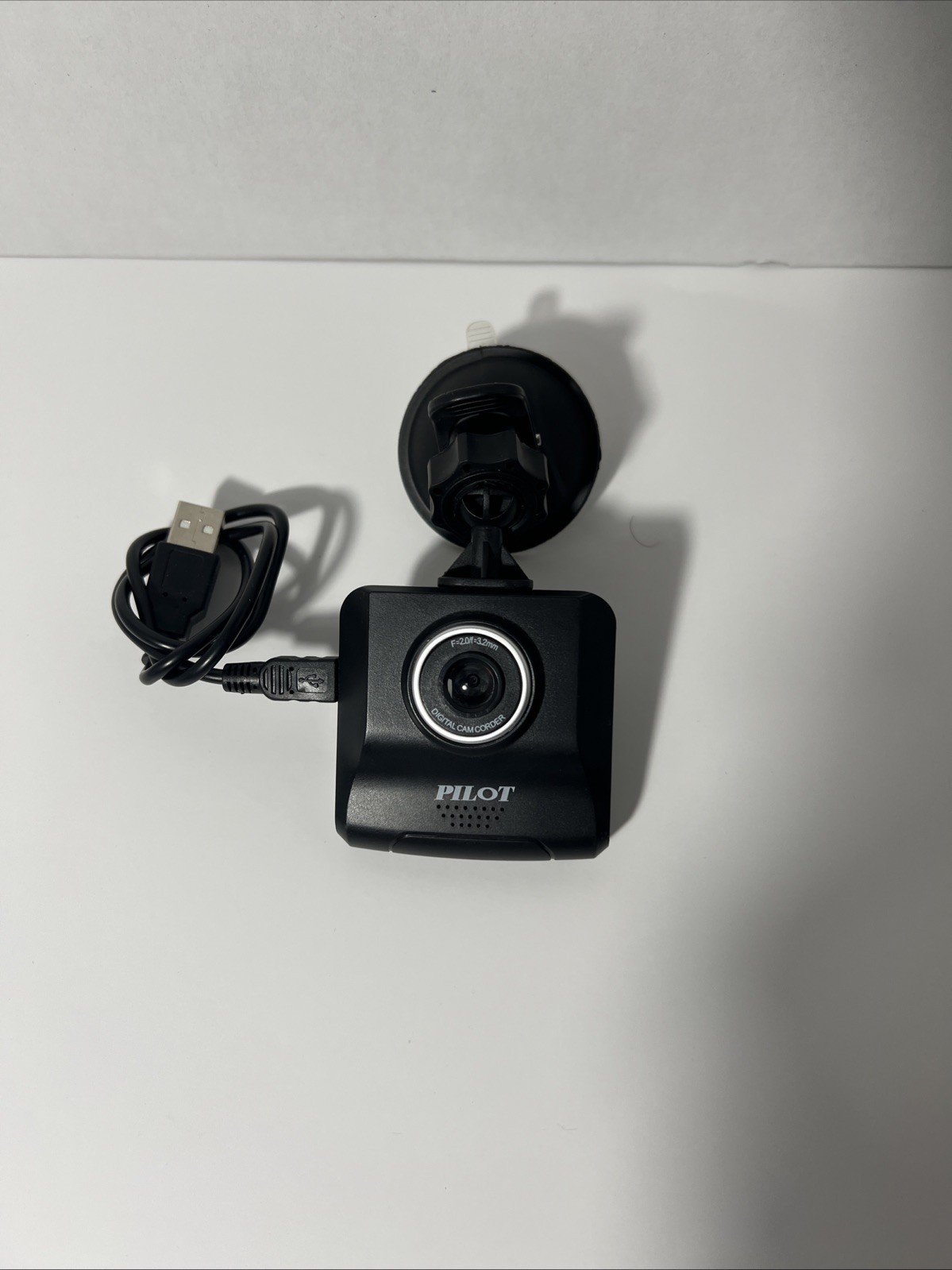 Pilot Dash Cam with USB Cable and Suction Mount