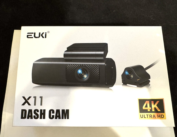 EUKI 4K Dash Cam Front and Rear with WiFi, Dual Dashcam, Parking Surveillance