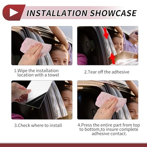 6 Pcs Door Pillar Window Trim for Audi Q5 2012-2017 Front Rear Left Silver Tone
