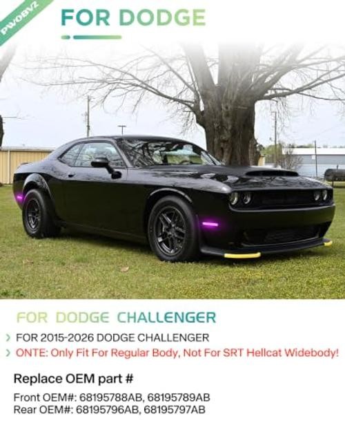 Dynamic Pink Purple LED Side Marker Lights for Dodge Scan Pink Purple