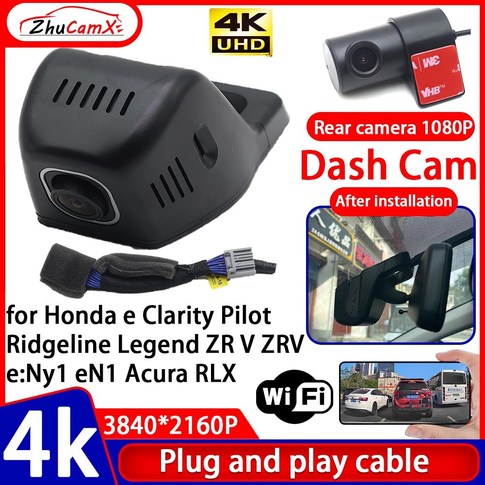 Dash Cam for Honda e Clarity Pilot Ridgeline Legend ZR V ZRV e:Ny1 eN1 Acura RLX