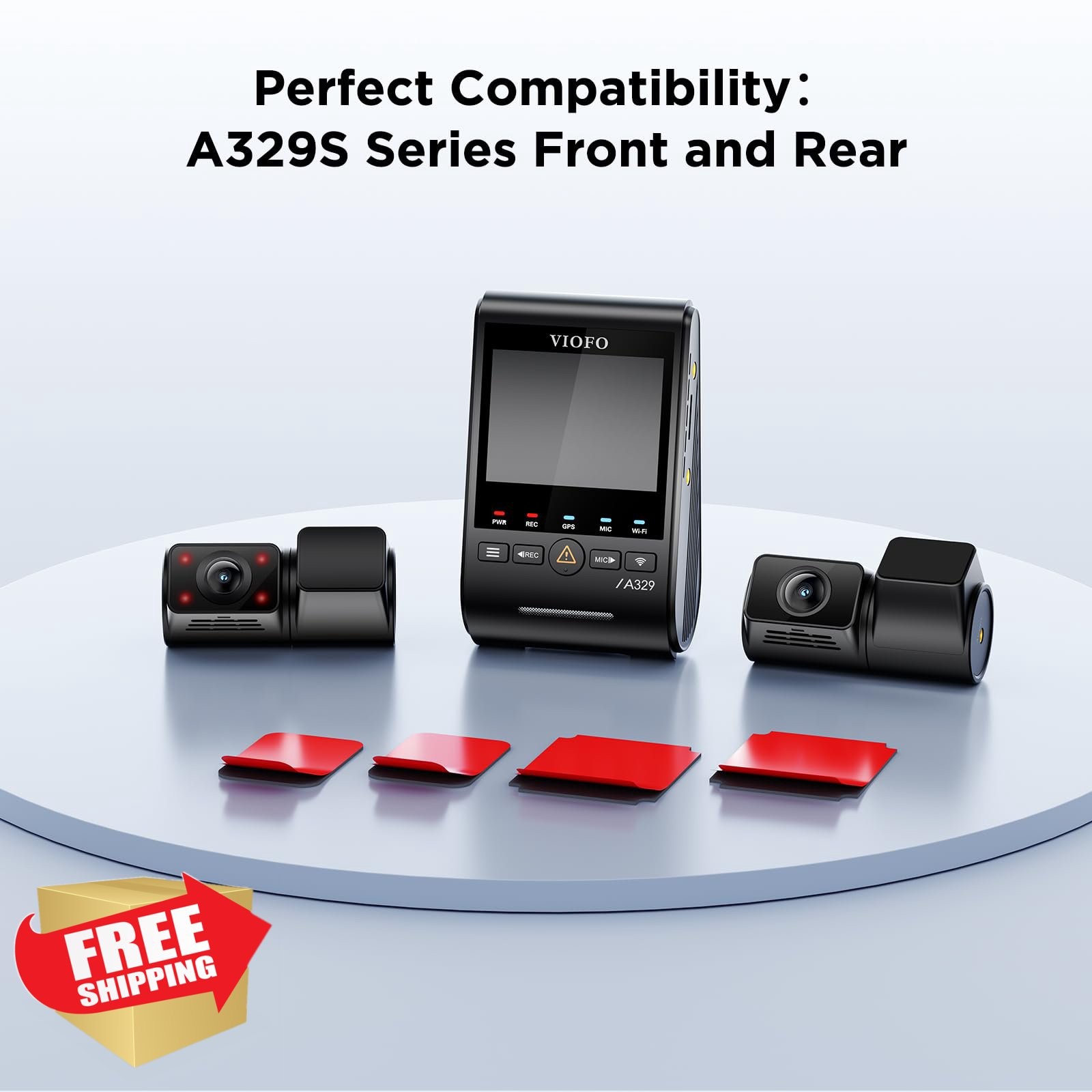 VIOFO A329S Dashcam Front Rear Adhesive Pads