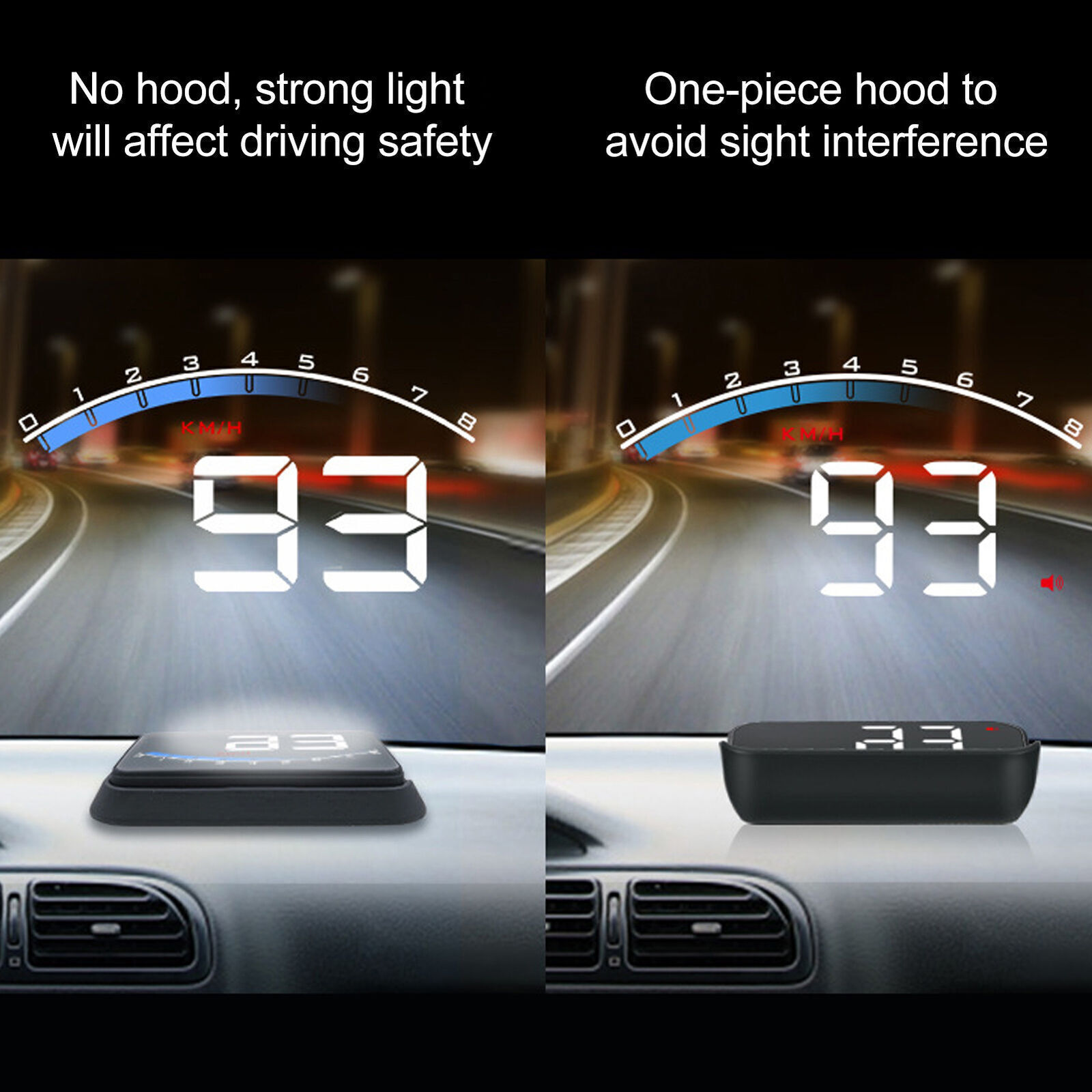 Universal Car Head Up Display High Definition OBD HUD Windshield Projector