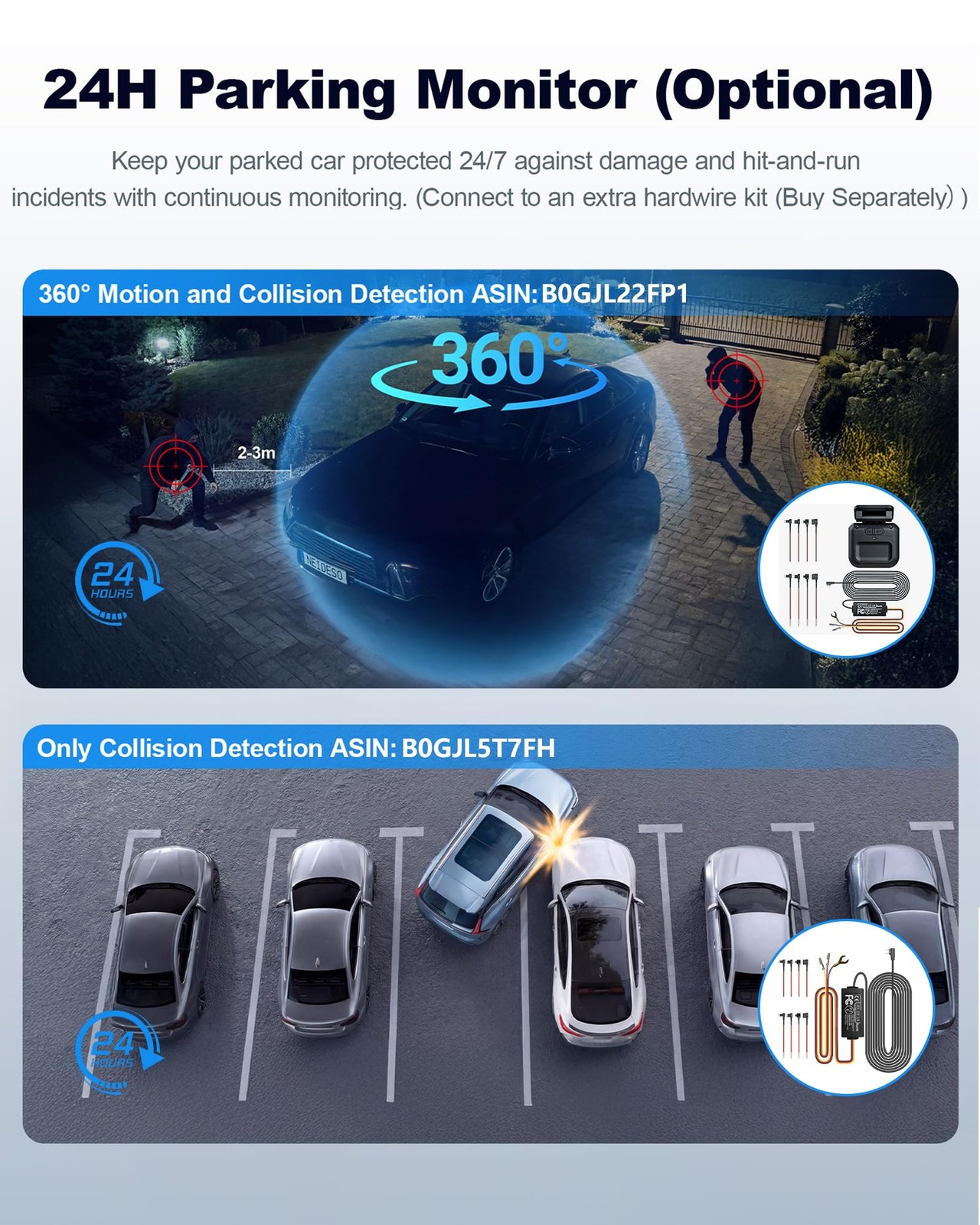 4K STARVIS 2 Dash Cam Front and Rear, 360° 4 Channel Dash Camera for Cars, Ca…
