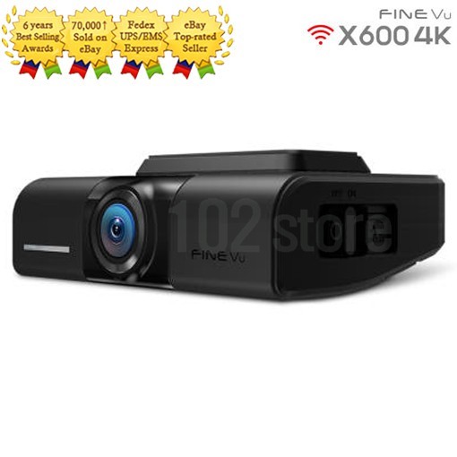 FineVu X600 4K 64GB UHD Dash Cam with GPS