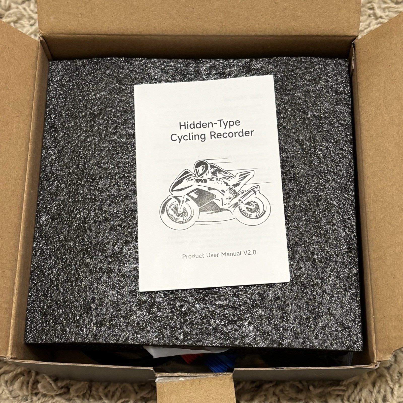 JIUYIN Motorcycle Dashcam Dual HD Lens Cycling Recorder Wi-Fi DVR Brand New