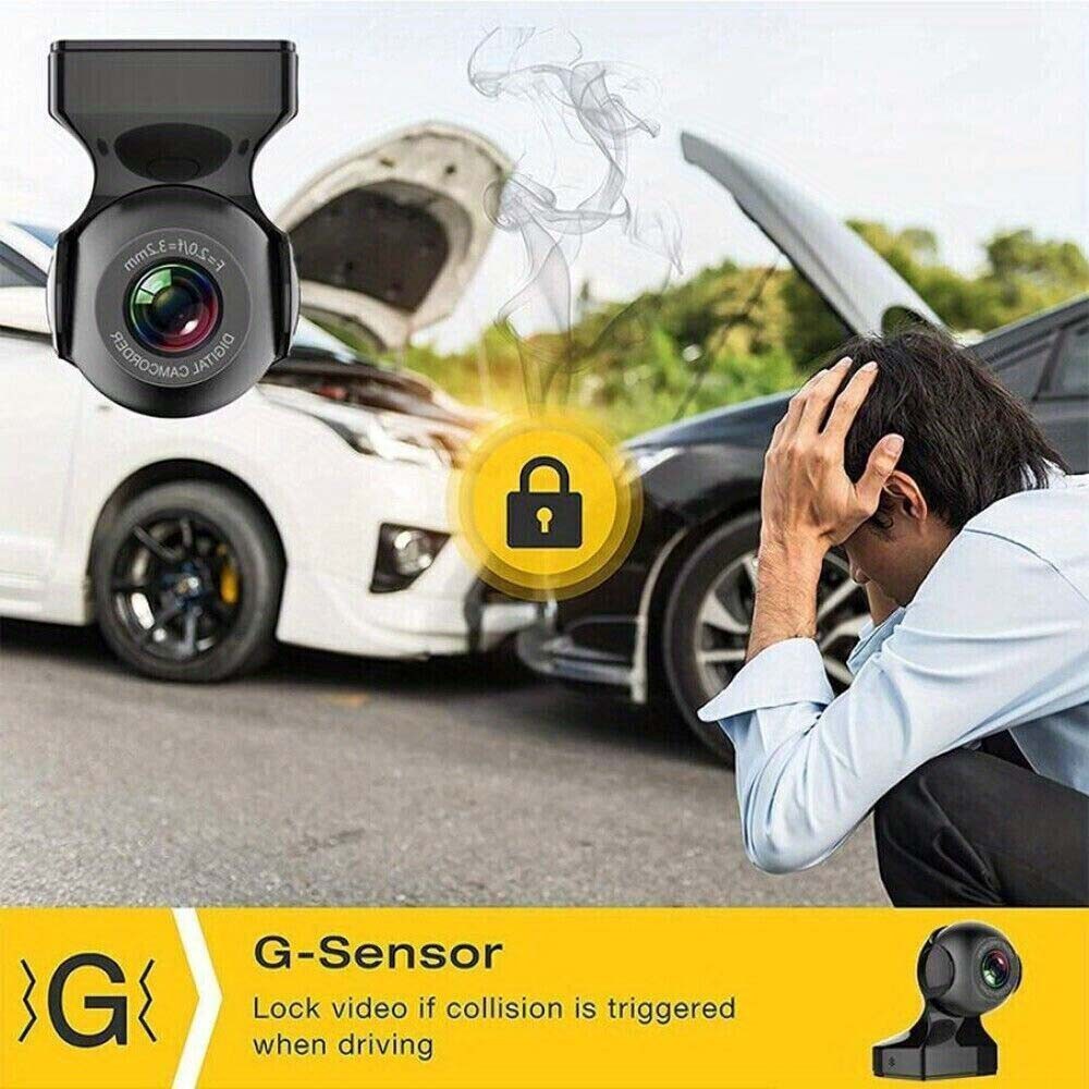 Wide-Angle High-Definition Smart Clear Night-Vision 170°Wide-Angle Wifi Dash Cam