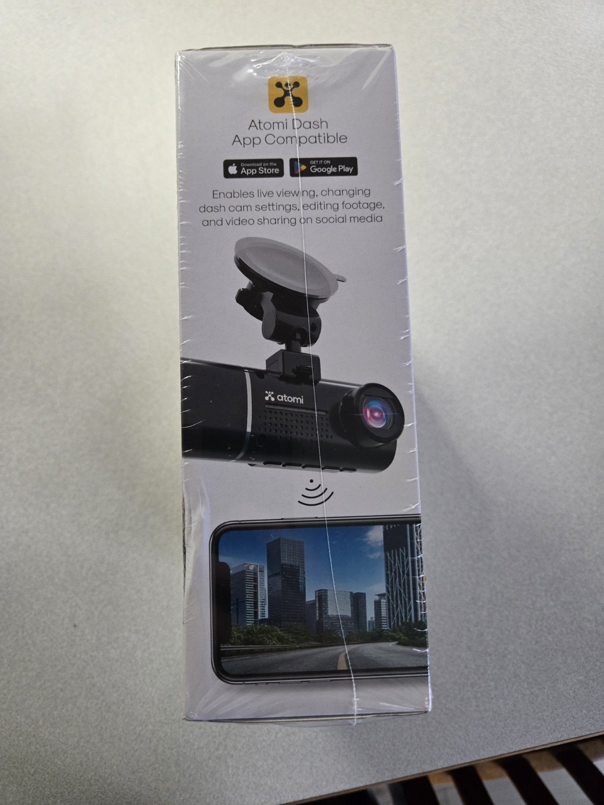 Atomi 4K Dual Lens Dash Cam Ultra HD GPS WiFi Night Vision