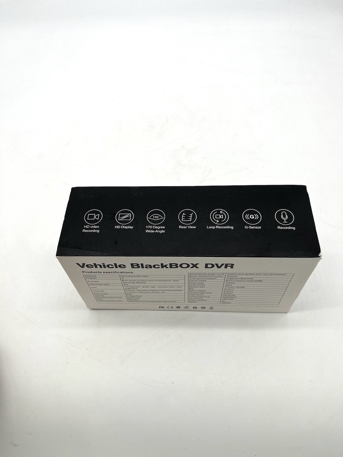 New HD Dash Cam Front and Rear Dual Dash Camera Vehicle Blackbox DVR New In Box
