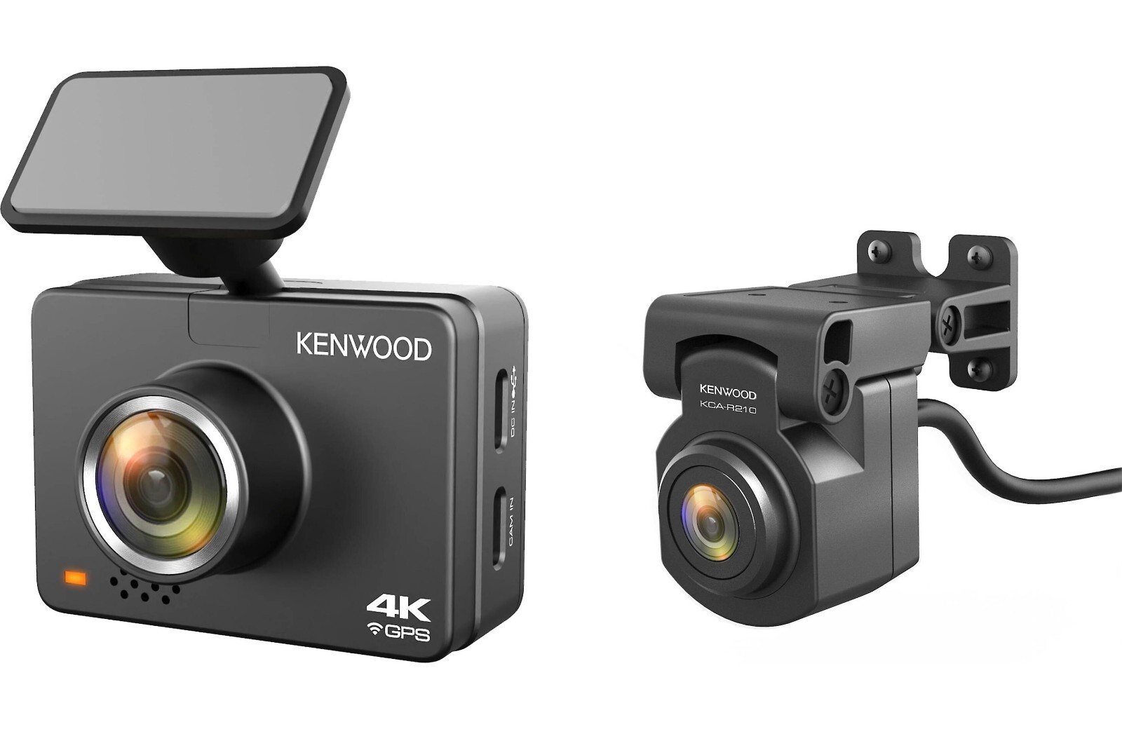 Kenwood GPS Integrated Dashboard Camera Front & Rear Camera Package