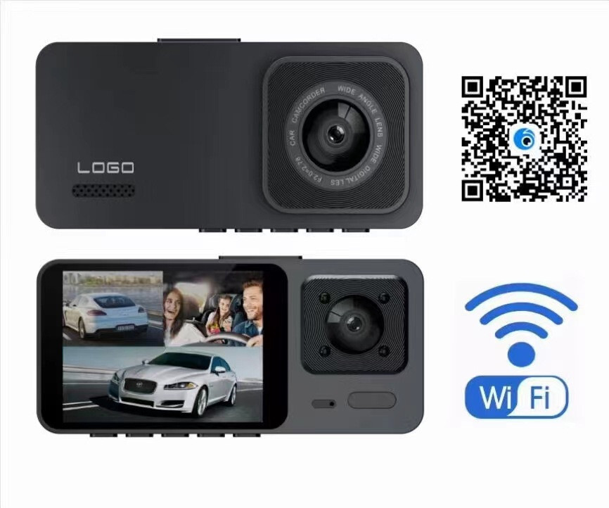 Dual Lens WiFi Dash Cam Car DVR Camera Recorder Video Mini Registrator Camcorder