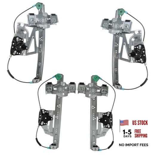 Front & Rear Power Window Regulator Set Compatible with 2000-2005 WRA50716