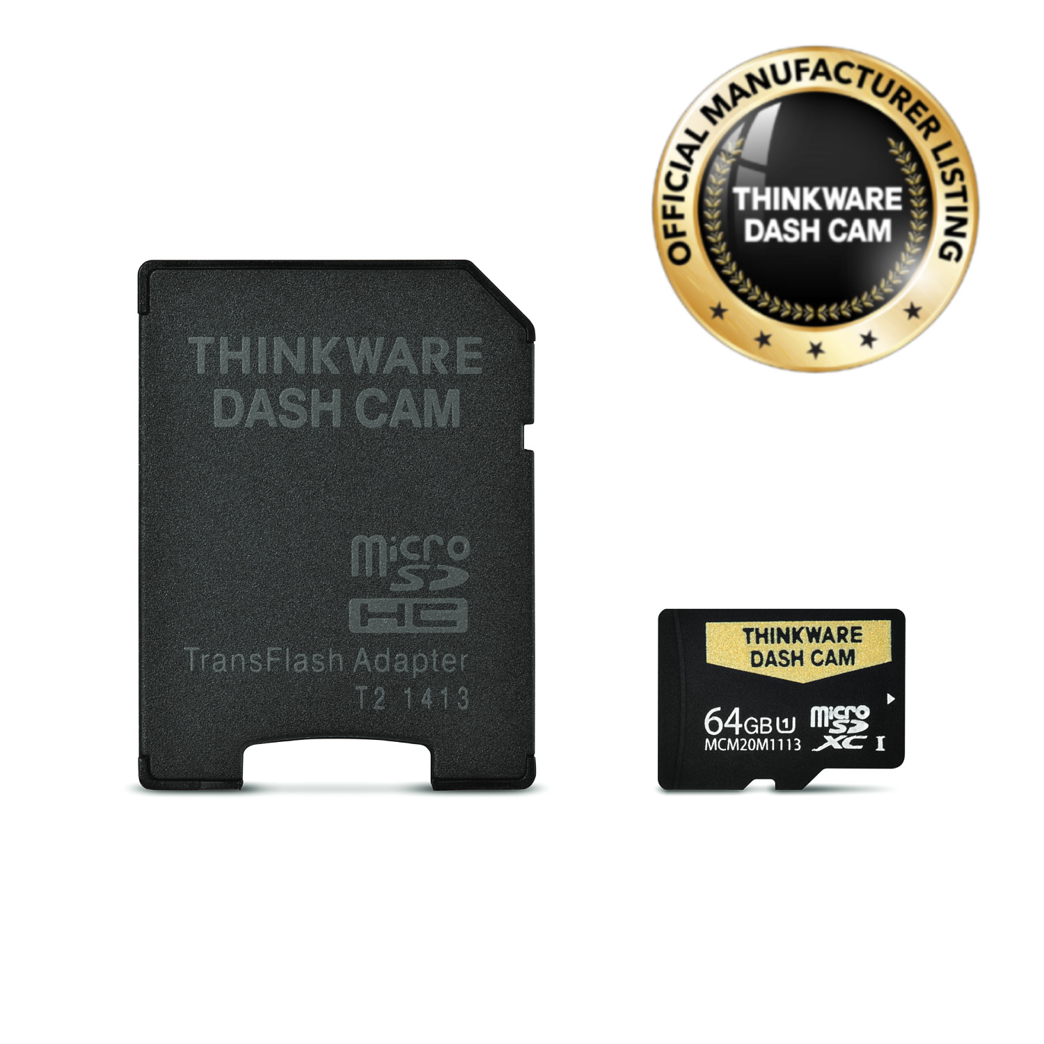 THINKWARE TWA-SMU64 UHS-I 64GB MicroSD Card (Official Manufacturer)