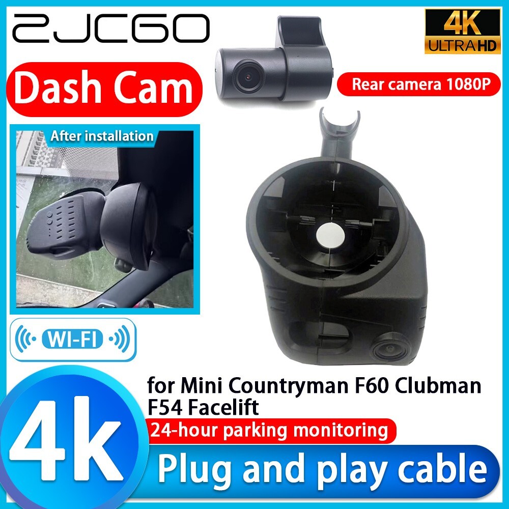 4K 2160P Wifi DVR Dash Cam Camera for Mini Countryman F60 Clubman F54 Facelift