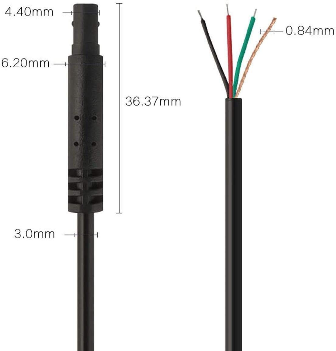WOLFBOX 50 Feet Rear Camera Longer Replacement Cable for i17 / 50ft, Black