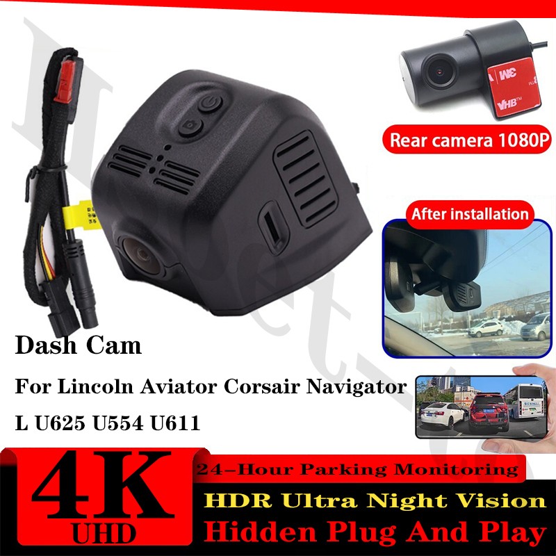 Wifi DVR Dash Cam Camera For Lincoln Aviator Corsair Navigator L U625 U554 U611