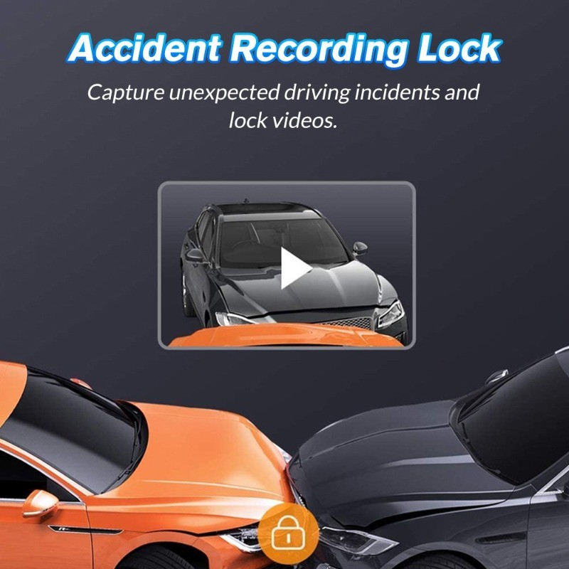 4K 3″IN Dash Cam Car Front Rear Left Right Four Dash Camera Night Vision IPS US