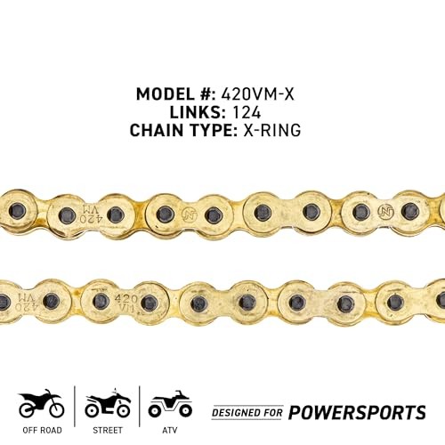 Drive Sprocket Chain Combo for Kawasaki KX100 KX112 Front 13 Rear X-Ring Chain