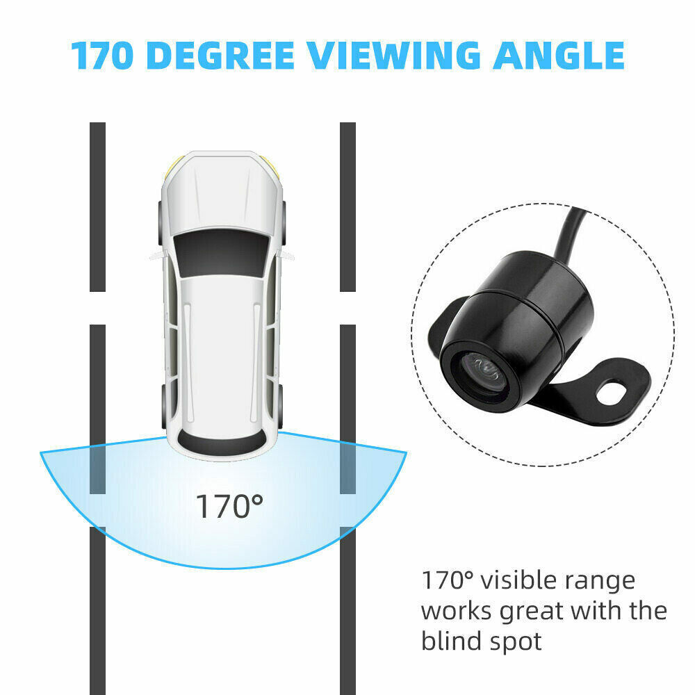 170° Reverse Camera IR Night Vision Waterproof Suitable for Car Rear View Backup