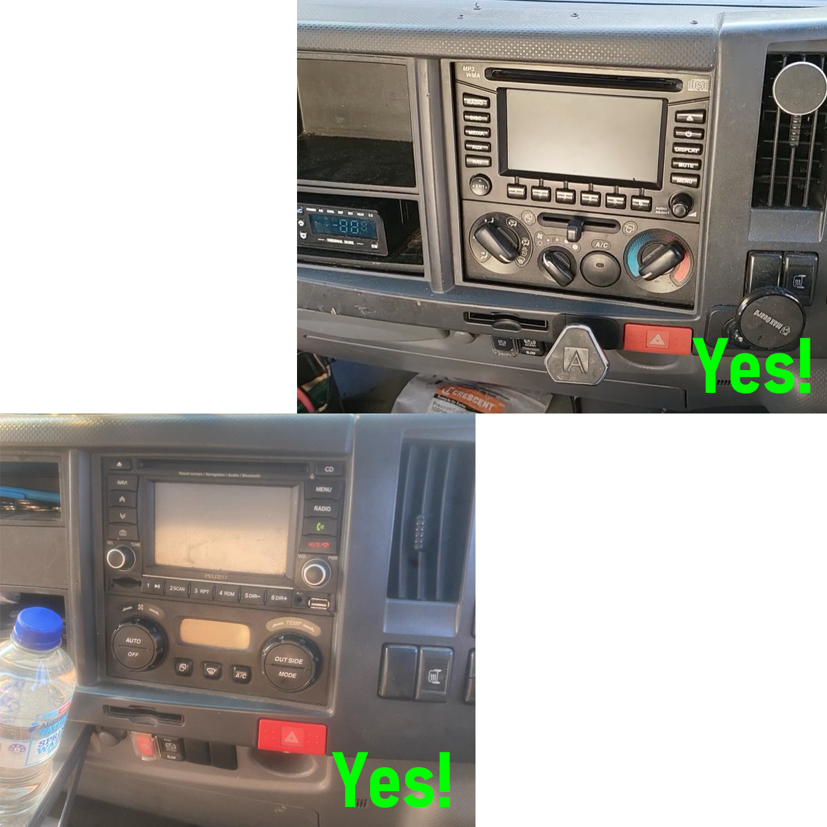 For Isuzu N Series NNR/NPR/NPS/NQR Truck Android14 Radio CarPlay Head Unit 4+64G