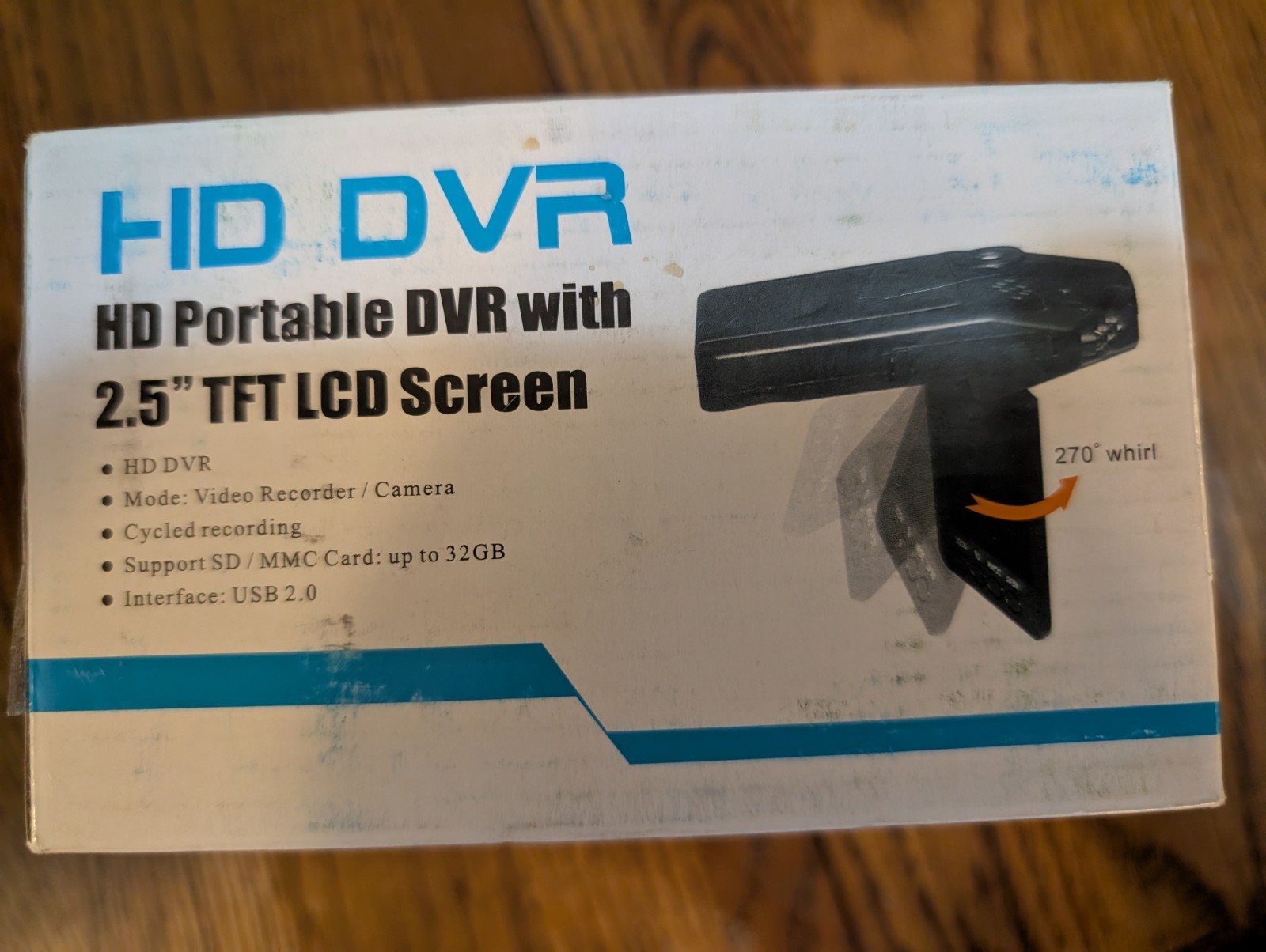 HD DVR Portable DVR With 2.5″ TFT LCD Screen Video Recorder/Camera 32 GB DASHCAM