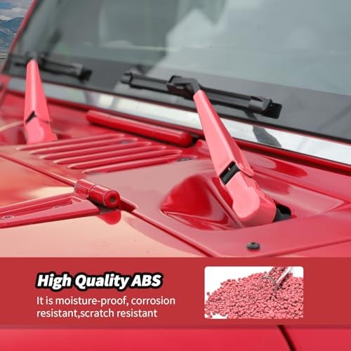Windshield Wiper Blades Trim Decoration Cover for Jeep Wrangler JK JKU Pink