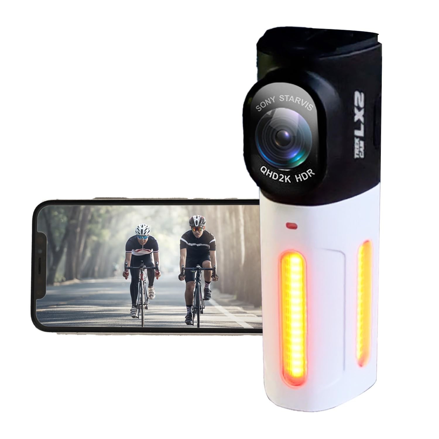 Cycling Camera 2K HDR with Tail Light 64GB Card