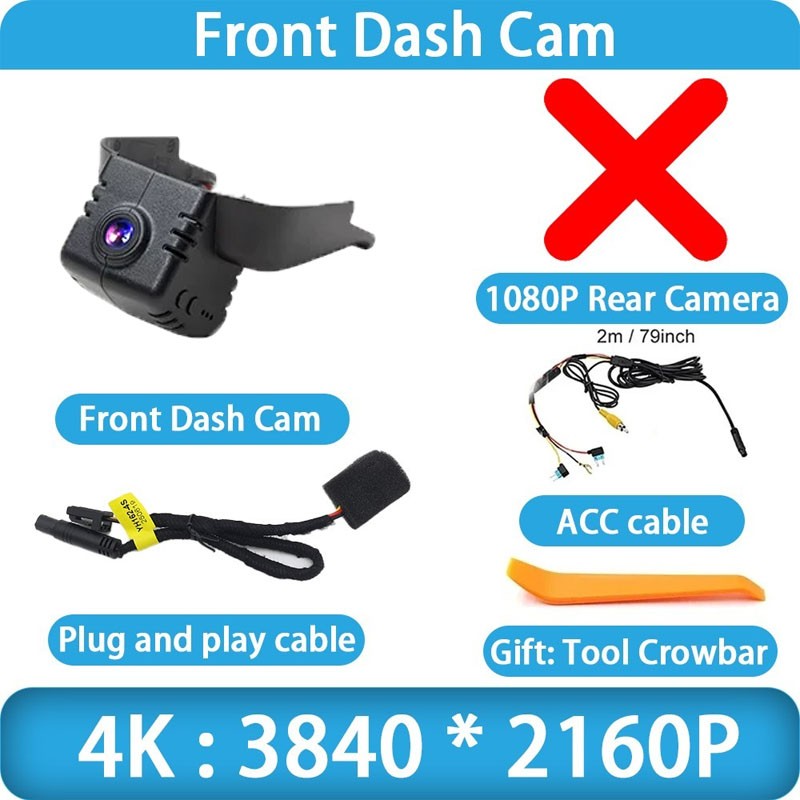 Plug and Play UHD 4K DVR 2160P Dash Cam Camera For Toyota Rav4 XA60 2026 2027+