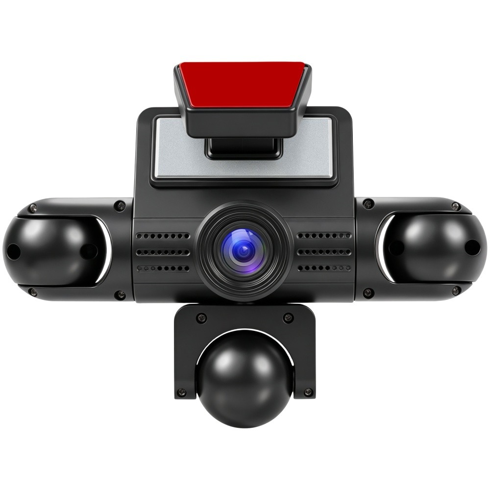 360° 1080P HD 4-Channel Dashcam Car Dash Cam Front Rear Inside Left Right