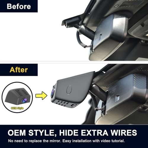 Front 4K Rear 1080P Dash Cam for F150 2018-2026 F250 Model A Front and Rear