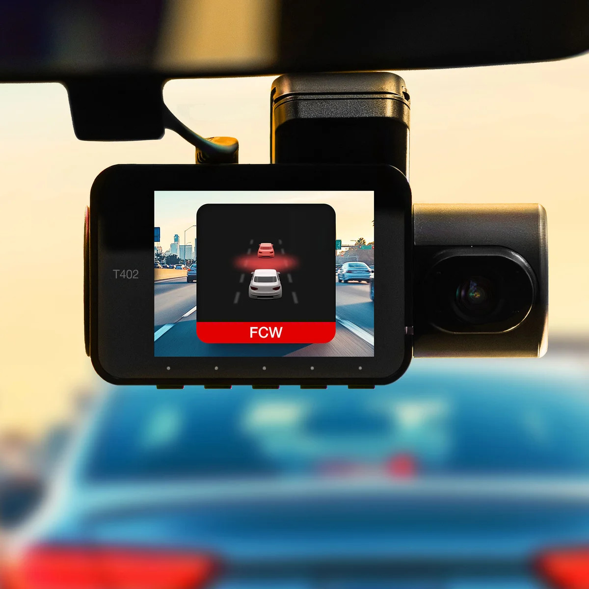 Type S T402 Dual View 4K Dashcam with Enhanced AI-Powered Driver Assistance NEW