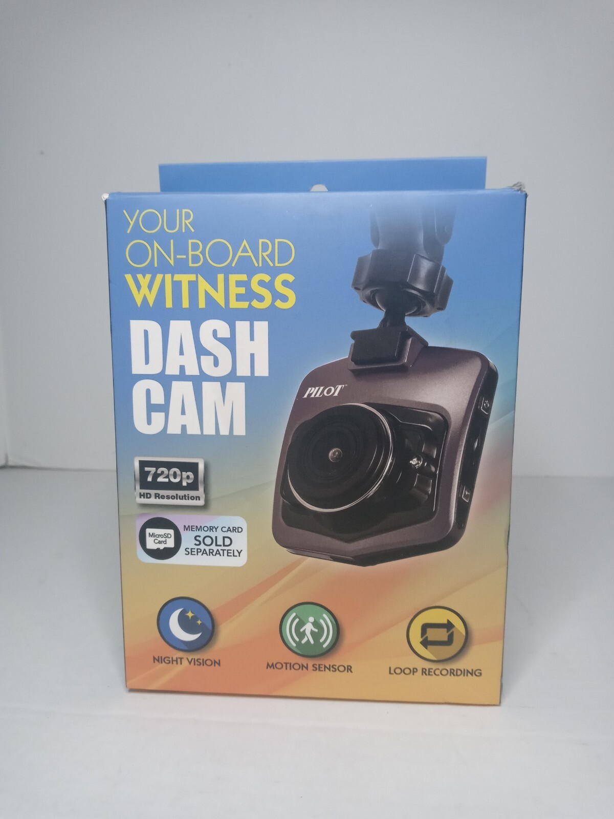 Dash Cam by Pilot Your On Board Witness 720p HD Resolution Night Vision