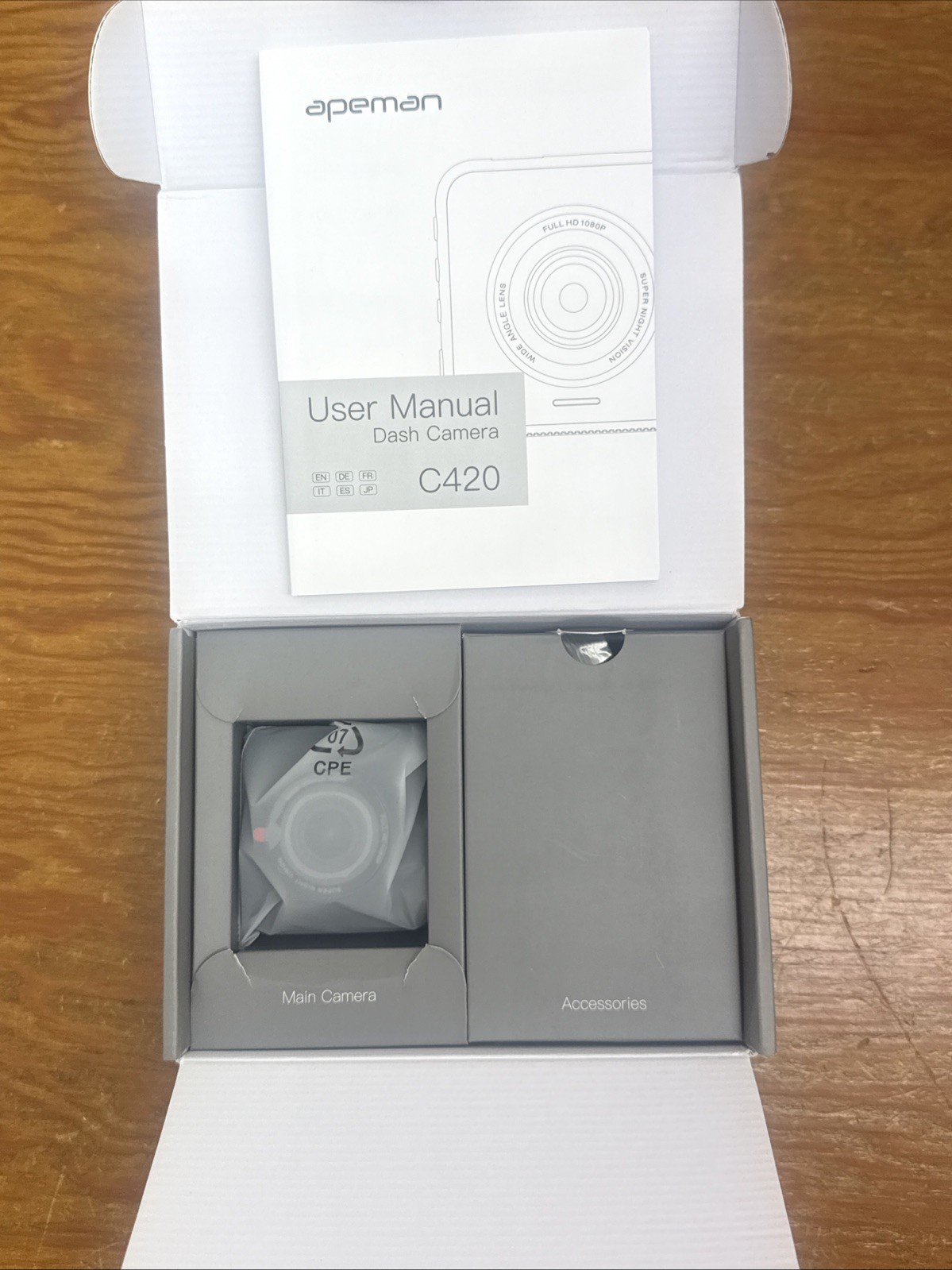 Apeman – C450 Dash Camera 1080P Full HD 3.0″ LCD Screen 170° Wide Angle