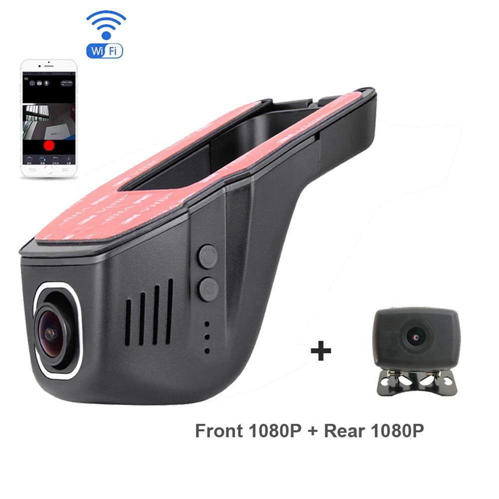 Wifi Car DVR cameras Dual lens for front rear 1080p Dual 170° angel car Dash Cam