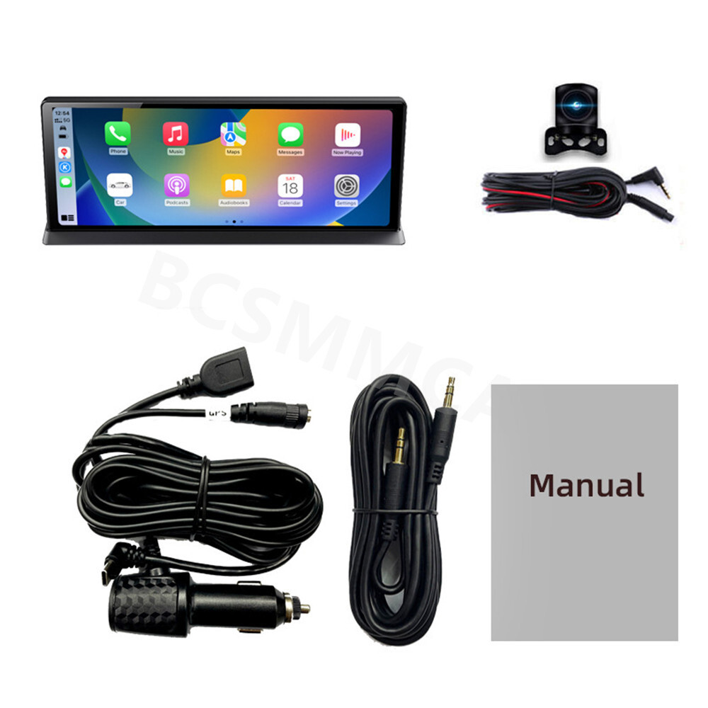 Touch Screen 4K Dash Cam Video Recorder Car Dual Lens DVR WIFI AUX BT G-Sensor