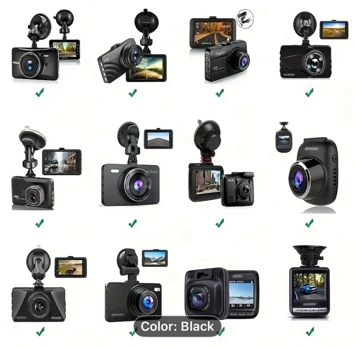 For Car Dash Camera Holder Suction Cup Driving Recorder Bracket Mount Travel