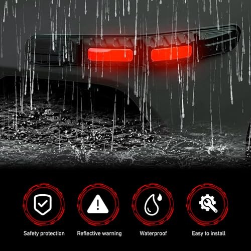 Car Bumper Guard Strips, Reflective Anti-collision Trim for Front & 2 PCS Red