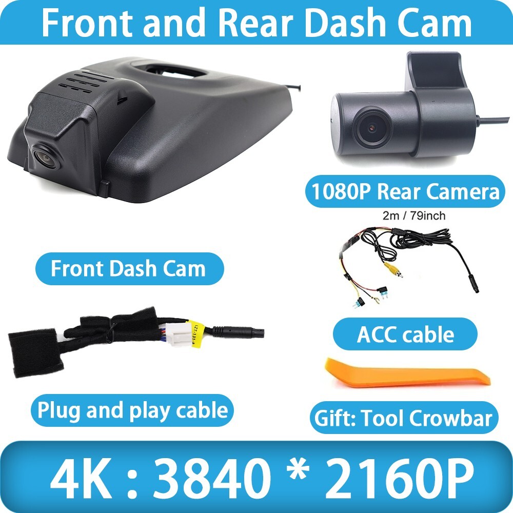 Plug and Play 4K UHD DVR Dash Cam Camera for Toyota Harrier Venza XU80 2021-2025